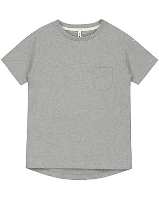 Gray Label Classic Crewneck Tee - Grey Melange (2+ years) - 100% organic cotton T-shirts
