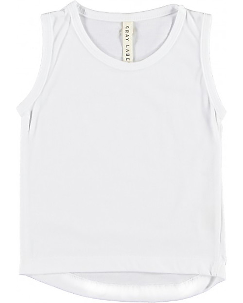Gray Label Classic Tank Top, White (18-24 months) - 100% organic