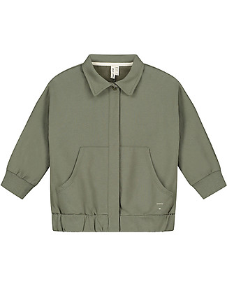 Gray Label Collar Jacket, Moss - 100% Organic Cotton Fleece Jackets