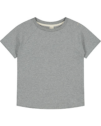 Gray Label Crewneck Tee - Grey Melange - 100% Organic Cotton T-shirts