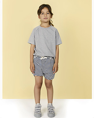 Gray Label Crewneck Tee - Grey Melange - 100% Organic Cotton T-shirts