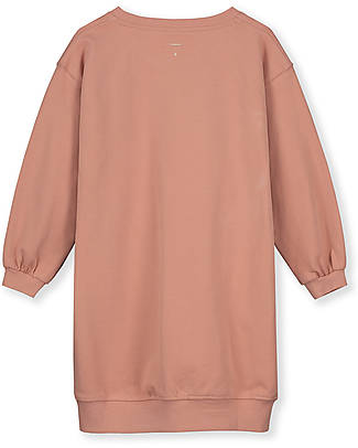 Gray Label Dropped Shoulder Dress - Rustic Clay - 100% Organic Cotton Fleece GOTS Dresses_