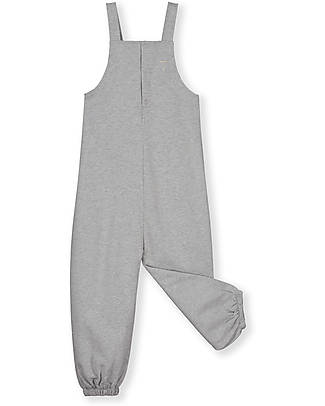 Gray Label Dungaree Suit - Grey Melange - 100% Organic Cotton Fleece GOTS Dungarees