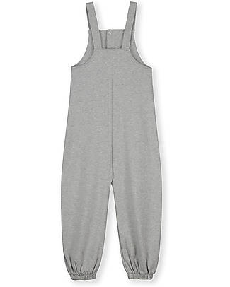 Gray Label Dungaree Suit - Grey Melange - 100% Organic Cotton Fleece GOTS Dungarees