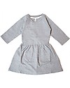 Gray Label Fleece Dress - Grey Melange - 100% Organic Cotton Dresses_