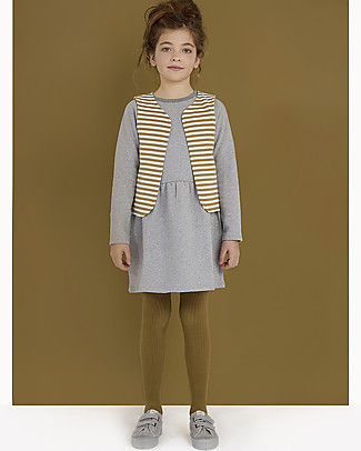 Gray Label Fleece Dress - Grey Melange - 100% Organic Cotton Dresses_