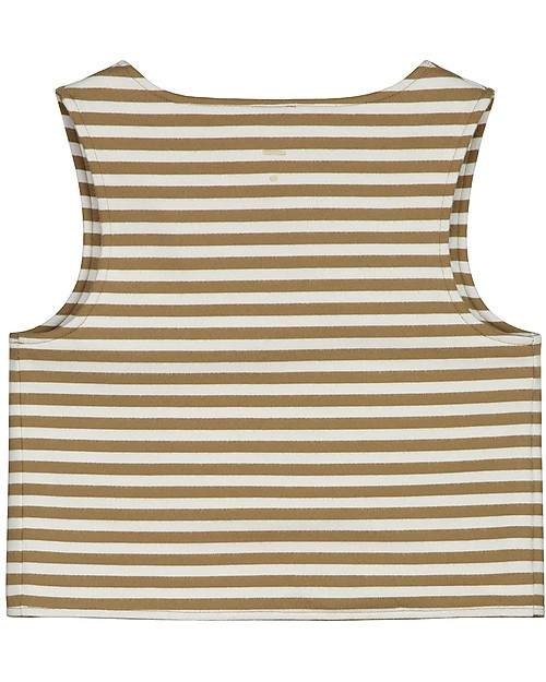 Gray Label Gilet - Peanut/off White - 100% Organic Cotton Fleece T-shirts