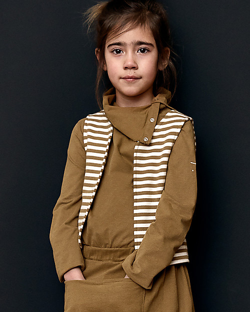 Gray Label Gilet - Peanut/off White - 100% Organic Cotton Fleece T-shirts