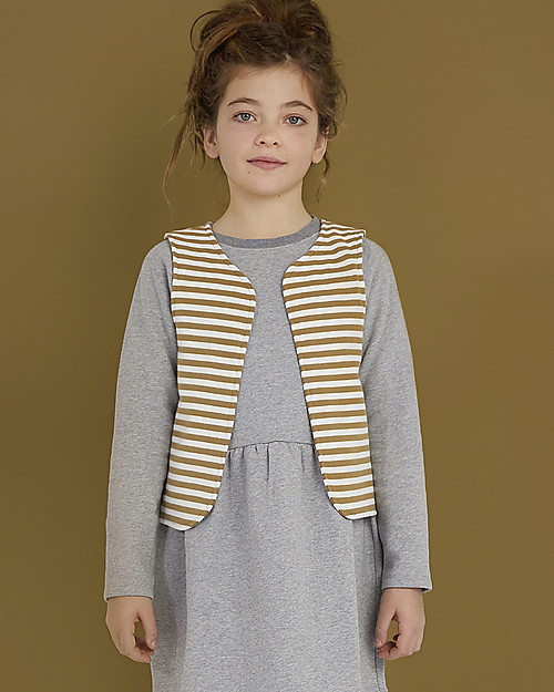 Gray Label Gilet - Peanut/off White - 100% Organic Cotton Fleece T-shirts