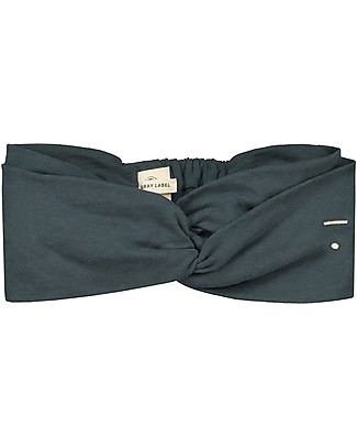 Gray Label Girl Twist Headband (4-10 years), Blue Grey - 100% organic cotton Hair Accessories