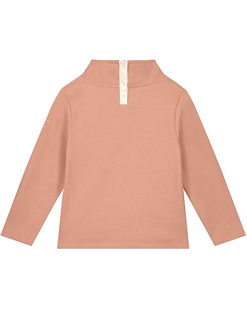 Gray Label High Neck Sweater - Rustic Clay - 100% Organic Cotton Long Sleeves Tops