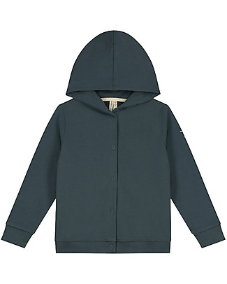 Gray Label Hooded Cardigan - Blue Grey - 100% Organic Cotton Cardigans