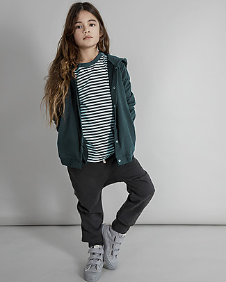 Gray Label Hooded Cardigan - Blue Grey - 100% Organic Cotton Cardigans