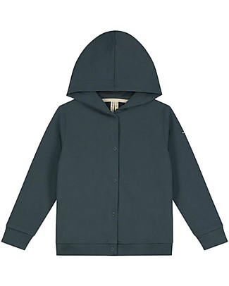 Gray Label Hooded Cardigan - Blue Grey - 100% Organic Cotton Cardigans