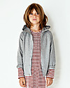 Gray Label Hooded Cardigan with Snaps, Grey Melange - 100% softest organic cotton fleece Cardigans