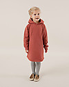 Gray Label Hooded Dress - Extra Soft 100% Organic Cotton Fleece Terracotta Red Dresses_