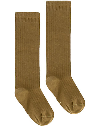 Gray Label Long Ribbed Socks -Peanut - GOTS Organic Cotton Socks