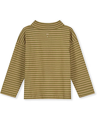 Gray Label Long Sleeved Turtle Tee - Olive Green/Peanut - 100% Organic Cotton GOTS Long Sleeves Tops