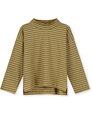 Gray Label Long Sleeved Turtle Tee - Olive Green/Peanut - 100% Organic Cotton GOTS Long Sleeves Tops