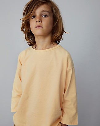 Gray Label Long Sleeves Dropped Shoulder Tee - Apricot - 100% Organic Cotton Jersey GOTS T-shirts
