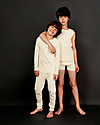 Gray Label Long Sleeves Pajamas Shirt - Cream - GOTS Organic Cotton Long Sleeves Tops