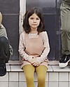 Gray Label Long Sleeves Streeped Tee, Rustic Clay/Cream Stripe - 100% cotone bio Long Sleeves Tops