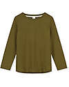 Gray Label Long Sleeves Tee - Olive Green - 100% Organic Cotton GOTS Long Sleeves Tops