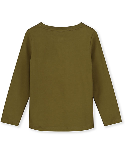 Gray Label Long Sleeves Tee - Olive Green - 100% Organic Cotton GOTS Long Sleeves Tops