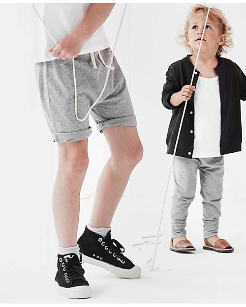 Gray Label One Pocket Shorts, Grey Melange (12-24 months) - 100% organic cotton Shorts