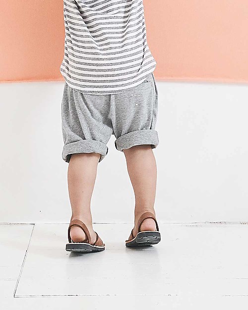 Gray Label One Pocket Shorts, Grey Melange (12-24 months) - 100% organic cotton Shorts