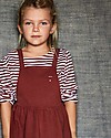 Gray Label Pinafore Dress, Burgundy - 100% soft organic Italian cotton fleece Dresses_
