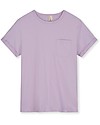 Gray Label Pocket T-Shirt - Purple Haze - 100% Organic Cotton Jersey GOTS T-shirts