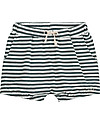 Gray Label Puffy Shorts - Blue Grey/Off white - 100% Organic Cotton Jersey Shorts