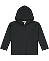 Gray Label Relaxed Hooded Cardigan, Nearly Black - 100% organic cotton fleece - Comfortable and warm Cardigans