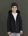Gray Label Relaxed Hooded Cardigan, Nearly Black - 100% organic cotton fleece - Comfortable and warm Cardigans