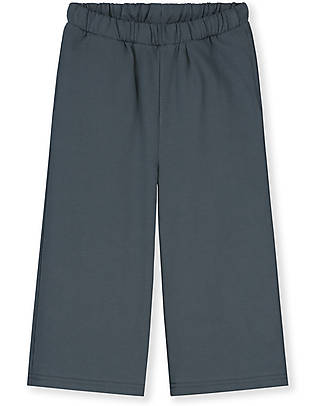 Gray Label Straight Leg Trousers - Blue Grey - 100% Organic Cotton GOTS Trousers