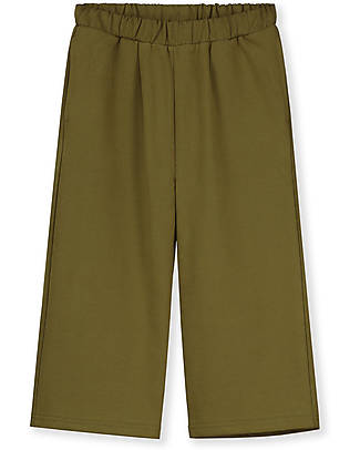 Gray Label Straight Leg Trousers - Olive Green - 100% Organic Cotton GOTS Trousers