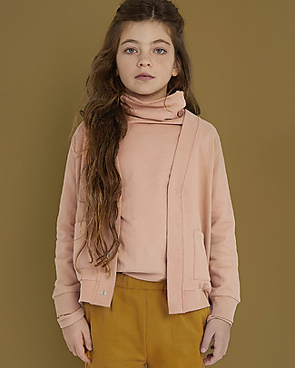 Gray Label Turtleneck Tee with Long Sleeves - Rustic Clay - 100% Organic Cotton Long Sleeves Tops