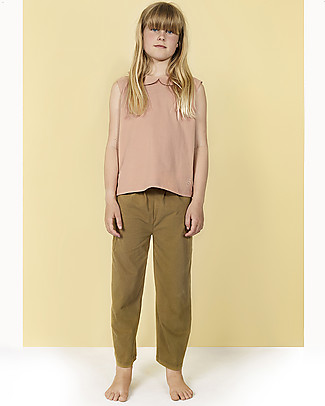 Gray Label Wide Leg Trousers - Peanut - 100% Organic Cotton Jersey Trousers