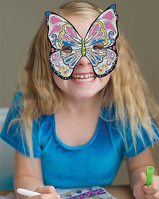 Great Pretenders Colour a Mask Butterfly - Includes 3 Marks Dressing Up & Role Play