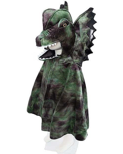 Great Pretenders Dinosaur Cape - Green Mix - Headdress and Claws Included! - 4-6 years Dressing Up & Role Play