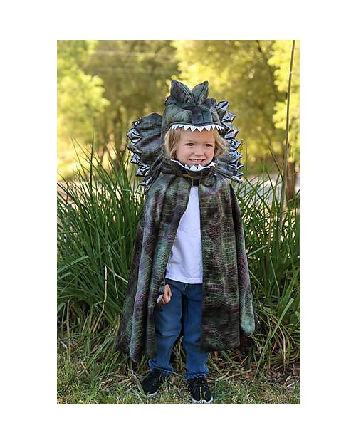 Great Pretenders Dinosaur Cape - Green Mix - Headdress and Claws Included! - 4-6 years Dressing Up & Role Play