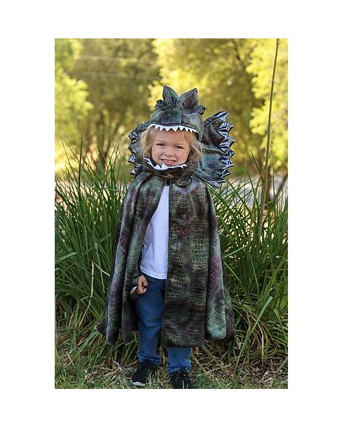 Great Pretenders Dinosaur Cape - Green Mix - Headdress and Claws Included! - 4-6 years Dressing Up & Role Play