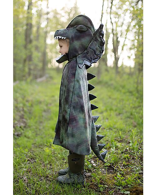 Great Pretenders Dinosaur Cape - Green Mix - Headdress and Claws Included! - 4-6 years Dressing Up & Role Play