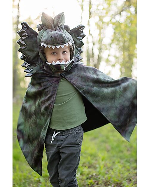 Great Pretenders Dinosaur Cape - Green Mix - Headdress and Claws Included! - 4-6 years Dressing Up & Role Play