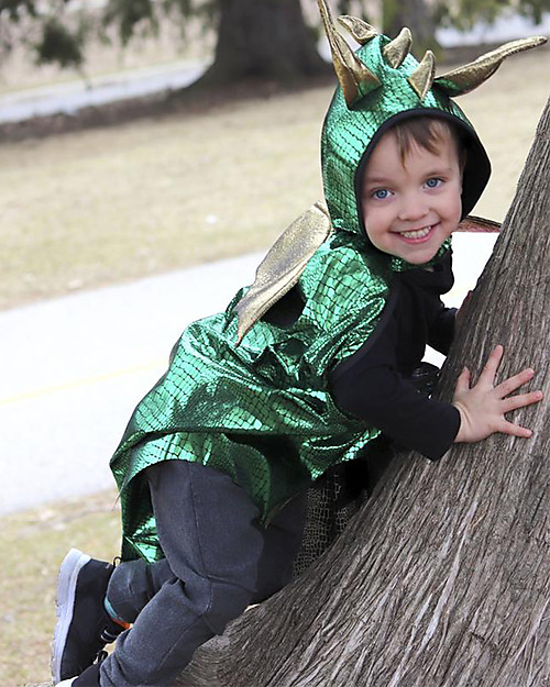 Great Pretenders Dragon Cape - Green and Gold Dressing Up & Role Play
