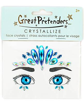 Great Pretenders Face Crystals - Ocean Mermaid - Blue Dressing Up & Role Play
