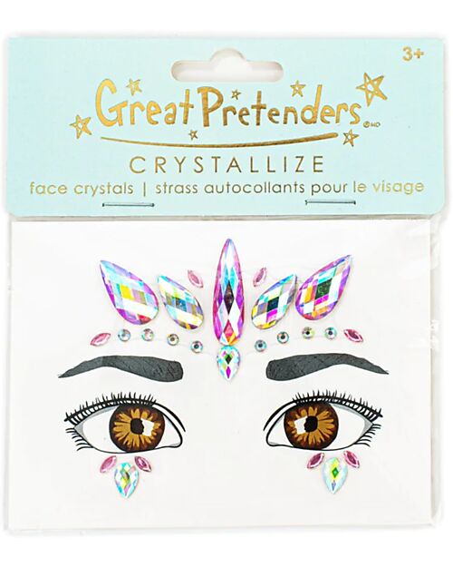 Great Pretenders Face Crystals - Unicorn - Pink Dressing Up & Role Play
