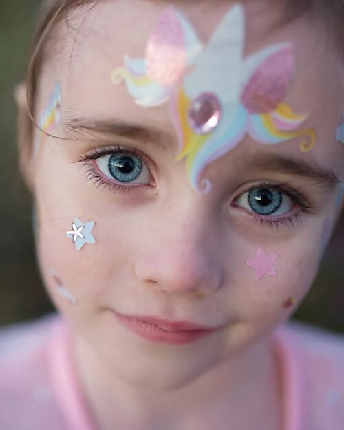 Great Pretenders Face Stickers - Unicorn Fairy - Pastel Dressing Up & Role Play