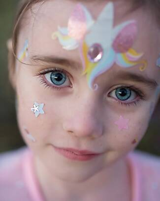 Great Pretenders Face Stickers - Unicorn Fairy - Pastel Dressing Up & Role Play